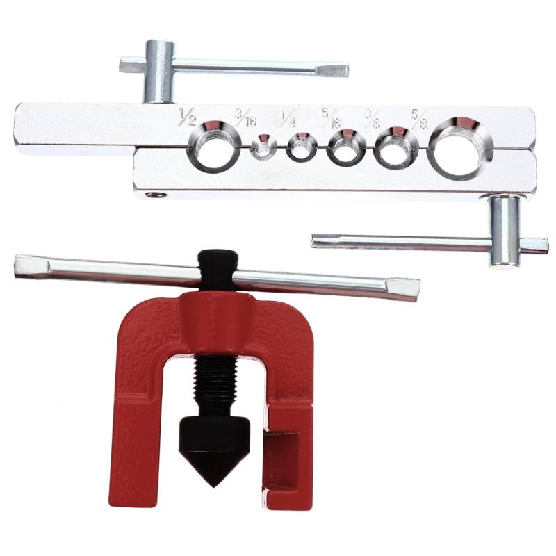 GLEAVI Heavy Duty Eccentric Flaring Tool Bördelgerät Für Und Aluminiumrohre 6 Verschiedene Matrizen Ideal Für Kühl Und Klimaanwendungen von GLEAVI