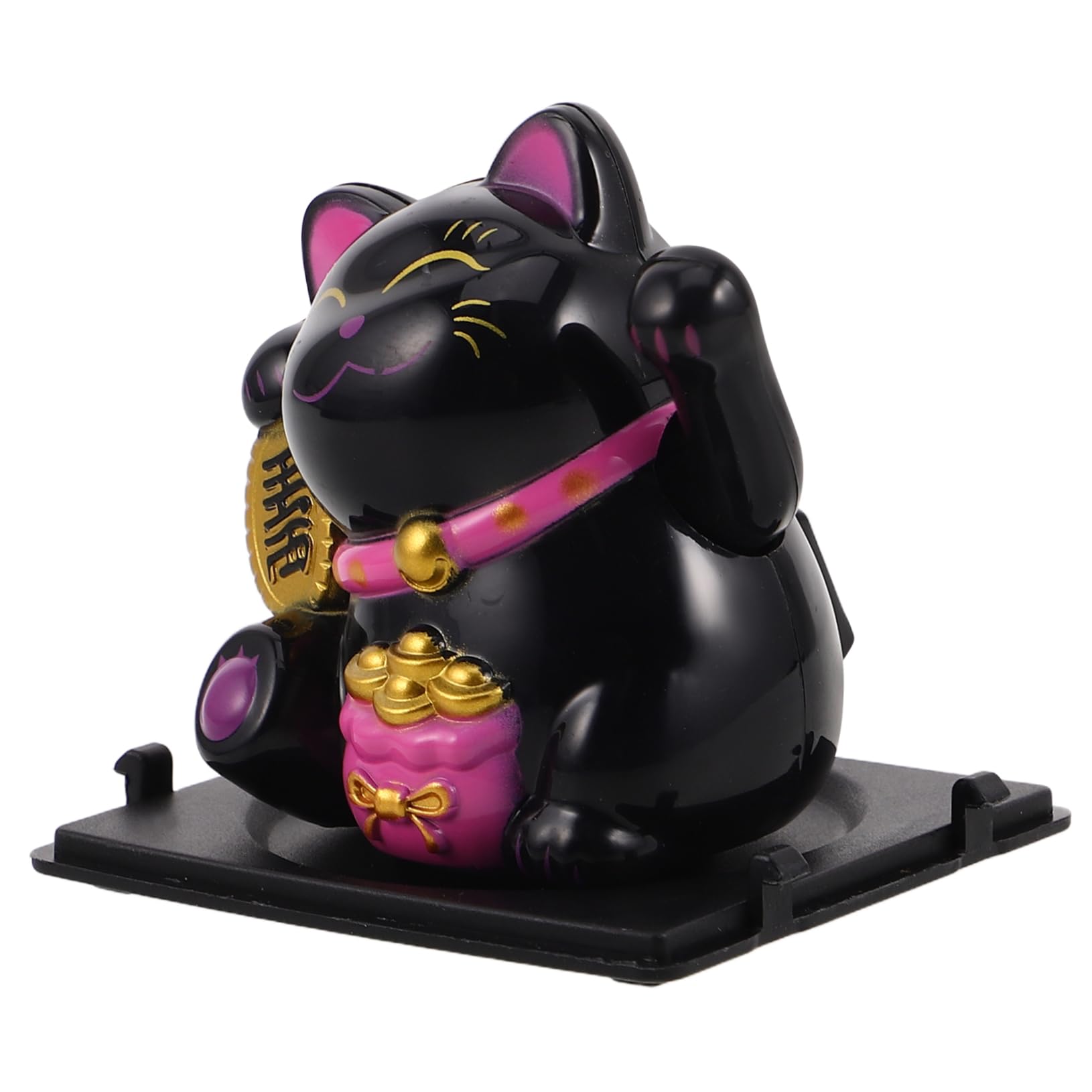 GLEAVI Mini Glückskatzenfigur Niedliche Autodekoration Winkende Katze Mit Beweglichem Arm Glückskatze Tischdekoration Chinesische Katzenstatue Armaturenbrettdekoration Autozubehör von GLEAVI