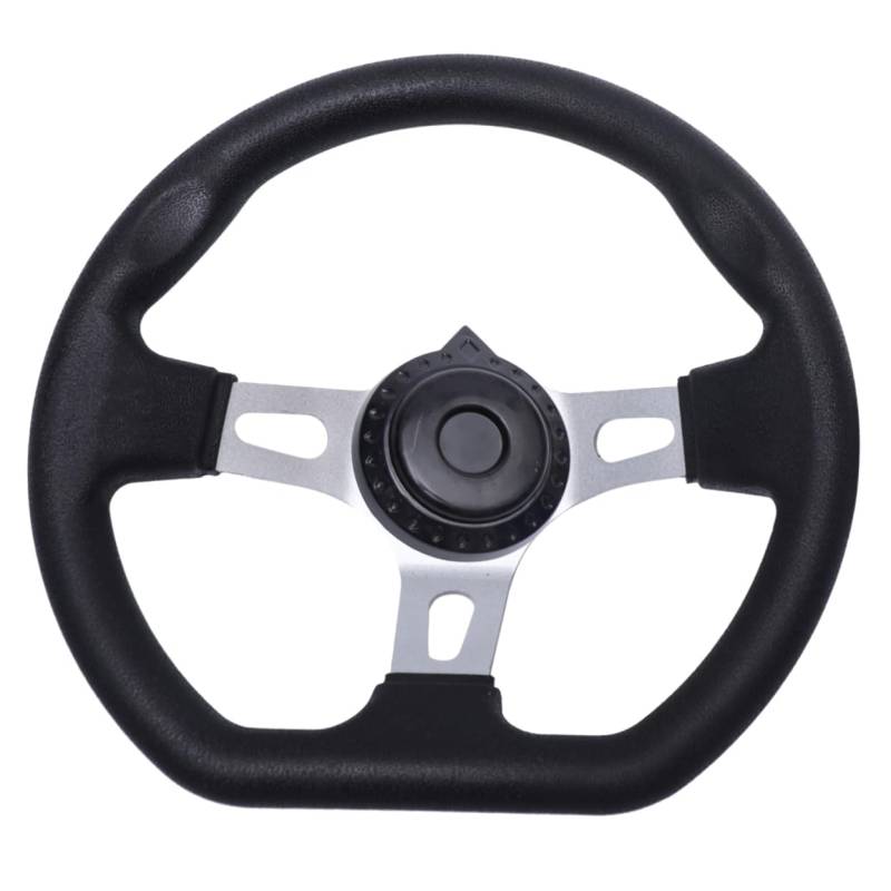 GLEAVI PU-Lenkrad Go-Kart-Lenkrad Modifikation Lenkrad lenkradschoner lenkrollen lenkräder lenkradbezug autodeko lenkradständer auto dekoration car decor Rennlenkrad 270mm Lenkrad Black von GLEAVI