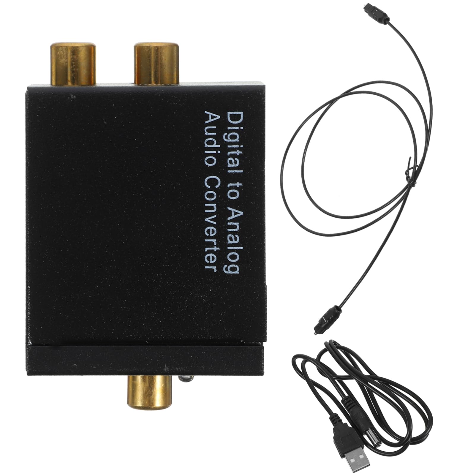 GLEAVI digitaler Audio-Splitter Audio-Adapter Klinkenadapter Lautsprecheradapter Adapter für Audiokabel digital audio converter Audiokonverter Konverter für digitale Signale Black von GLEAVI