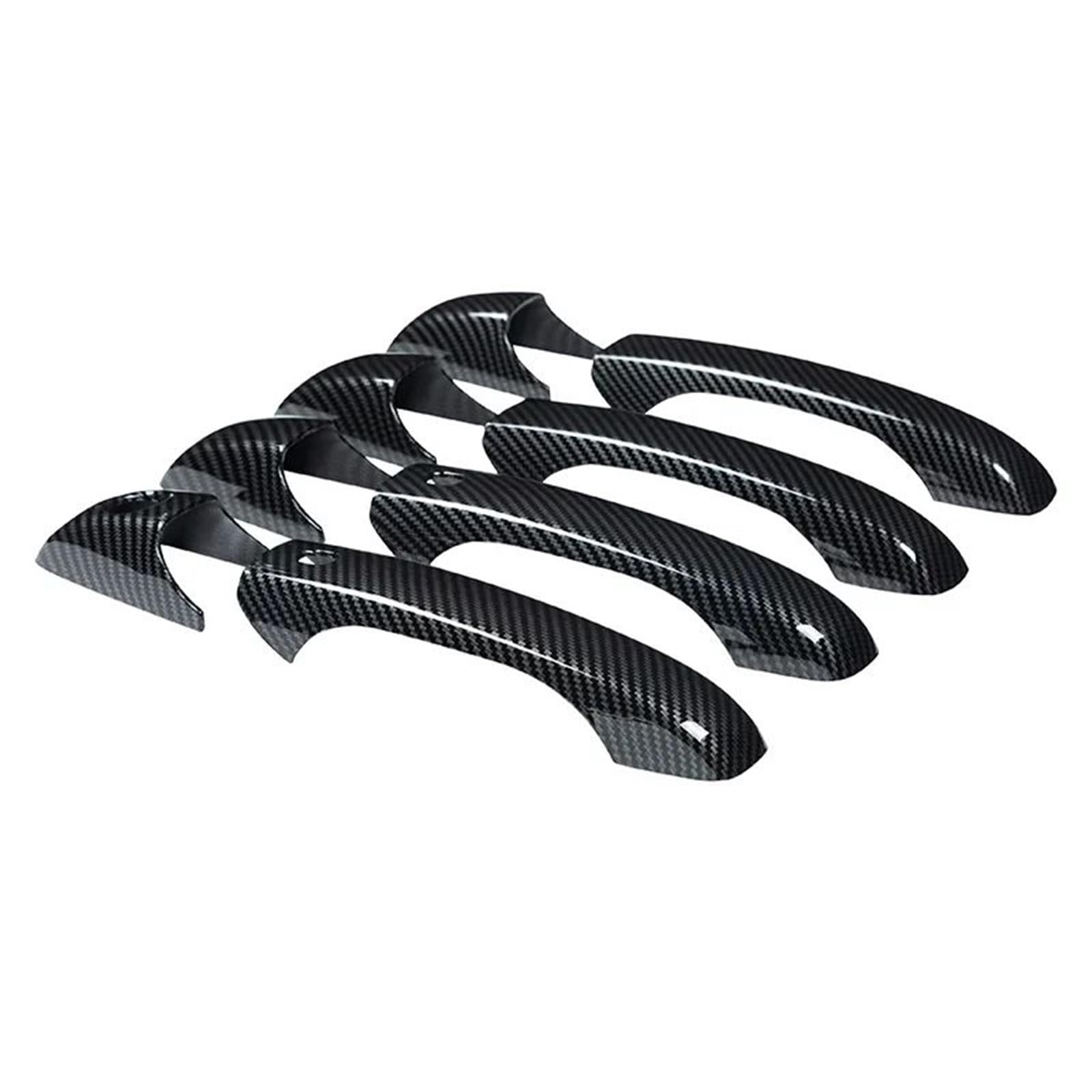 GLILAR Außentürgriffabdeckung Kompatibel Mit Dodge Für Durango 2011–2020 Für Avenger 2011–2015, Auto-Außentürgriffabdeckung, Zierkappenaufkleber, Autozubehör(Carbon Fiber Black) von GLILAR