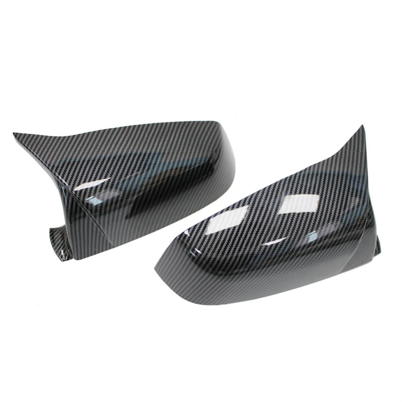 GLILAR Auto Spiegelabdeckungen Kompatibel Mit Für F10 F11 2011–2015 Für F07 Für Gran Für Turismo 2010–2015 Auto-Rückspiegelgehäuse Spiegelschale Trim Spiegelabdeckung(Carbon Fiber Pattern) von GLILAR