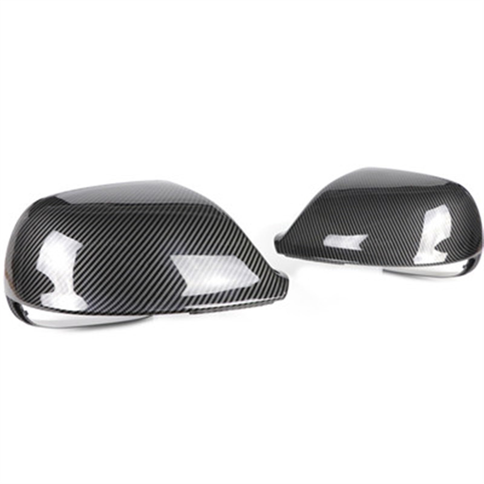 GLILAR Auto Spiegelabdeckungen Kompatibel Mit Q7 4L 2010 2011 2012 2013 2014 2015 Auto-Rückspiegelgehäuse Spiegelschalenverkleidung Rückspiegel-Abdeckungsgehäuse(Carbon Pattern) von GLILAR