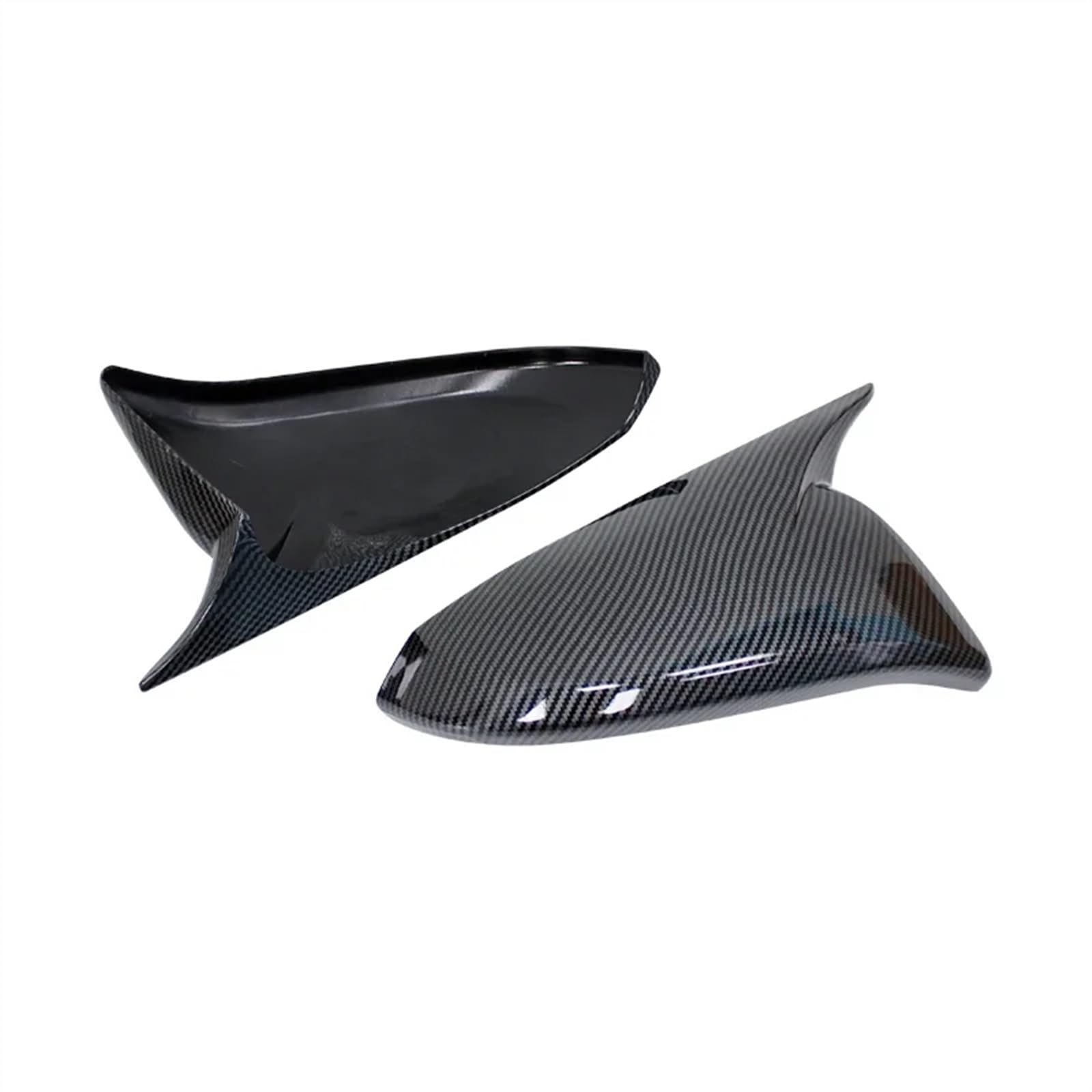 GLILAR Auto Spiegelabdeckungen Kompatibel Mit Toyota Für Rav4 2013 2014 2015 2016 2017 2018 2019 Auto-Rückspiegelgehäuse Seitenspiegelschale Trim Rückspiegelabdeckung(Carbon Fiber Pattern) von GLILAR