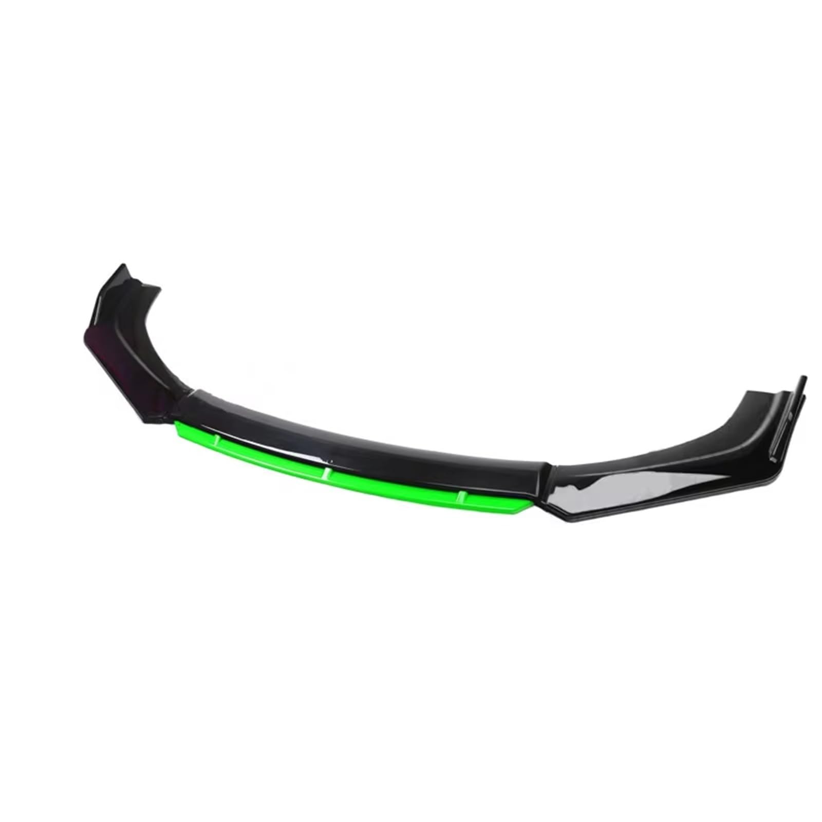 GLILAR Heckflügel Auto Universal Front Schaufel Glanz Auto Vordere Stoßstange Lip Body Kit Vorne Unter Lippen Diffusor Spoiler Auto Außen Modifikation Zubehör(Green) von GLILAR