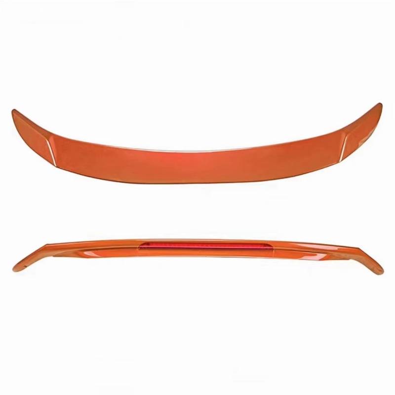 GLILAR Heckflügel Kompatibel Mit Civic 10. Generation Limousine 2016 2017 2018 2019 2020 Auto-Heckspoiler-Abdeckung Flügel Spoiler Tragflächen-Styling-Dekoration(Orange Topcoat) von GLILAR