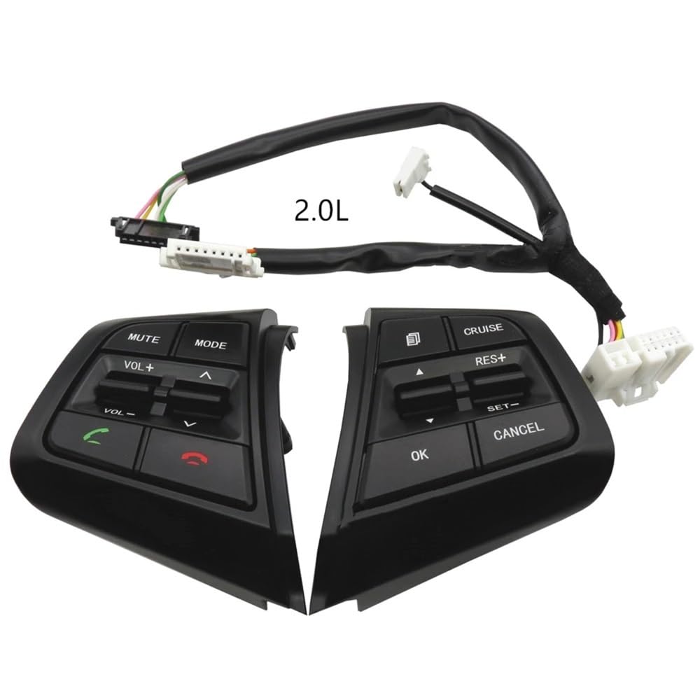 GLILAR Kompatibel Mit Hyundai Für Creta Für Ix25 2.0 Auto-Lenkrad-Multifunktionsschalter-Taste Fernbedienungs-Tempomat-Schalter-Taste Autoteile(1 Set) von GLILAR