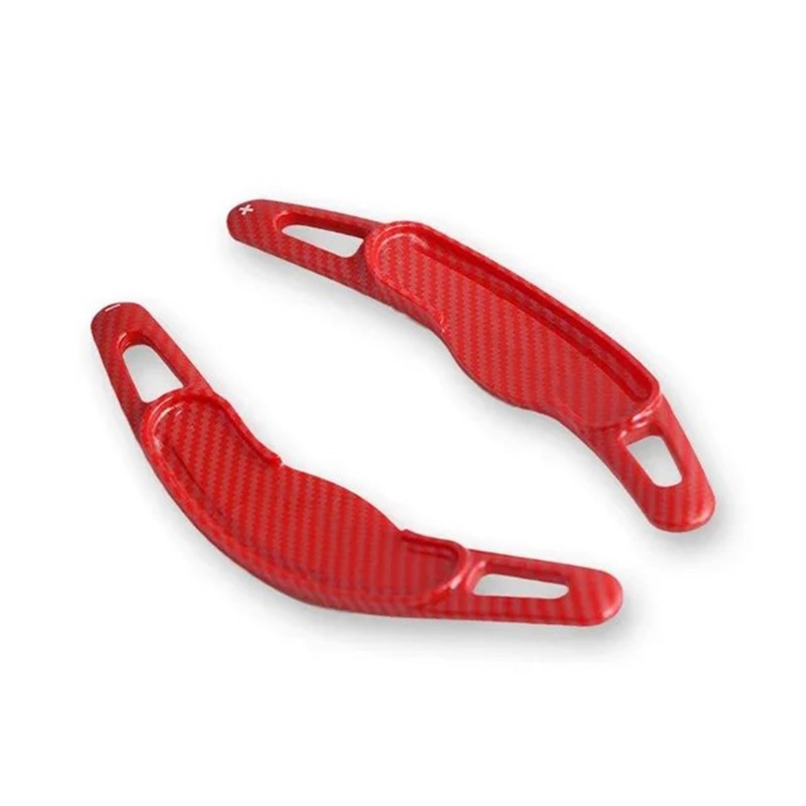 GLILAR Kompatibel Mit Mini Für MK3 F54 F55 F56 F57 Für F60 Für Clubman Für Cooper Für S Für JCW Paddelverlängerung Auto Lenkradschaltpaddel ABS(Carbon Fiber red) von GLILAR