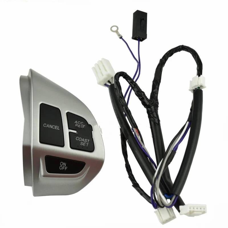 GLILAR Kompatibel Mit Mitsubishi Für Pajero Für Montero Sport 2008-2015. Auto-Multifunktions-Lenkrad-Tempomatschalterknopf 8602A008 Autoteile(Right+Wire) von GLILAR