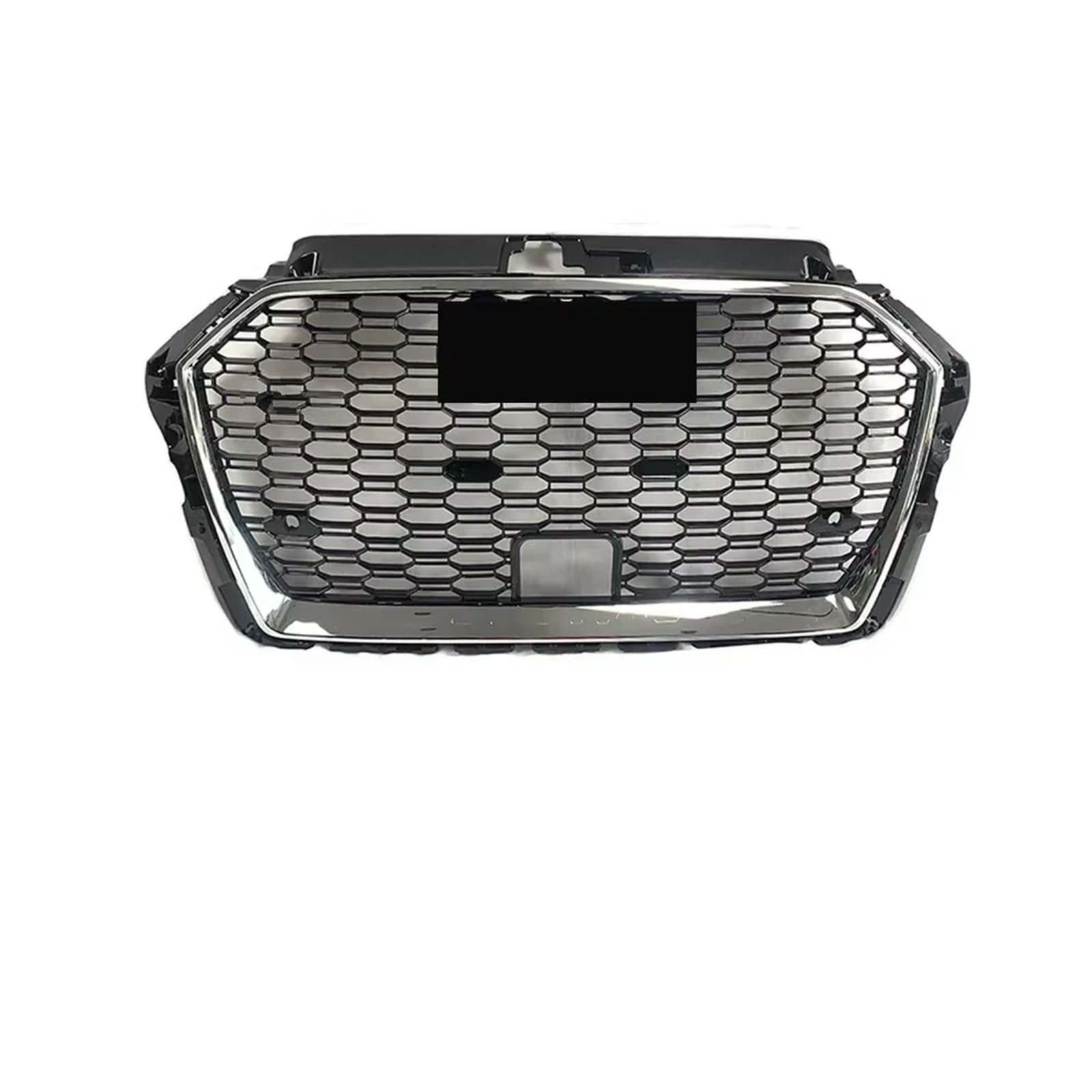 GLILAR Kühlergrille Kompatibel Mit A3 8VPA 2017 2018 2019, Auto-Frontstoßstangengrill, Frontstoßstangenhaube, Kühlergrill, Renngitter, Netzgitter, Autozubehör(Chrome) von GLILAR