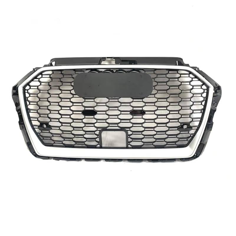 GLILAR Kühlergrille Kompatibel Mit A3 8VPA 2017 2018 2019, Auto-Frontstoßstangengrill, Frontstoßstangenhaube, Kühlergrill, Renngitter, Netzgitter, Autozubehör(Silver) von GLILAR