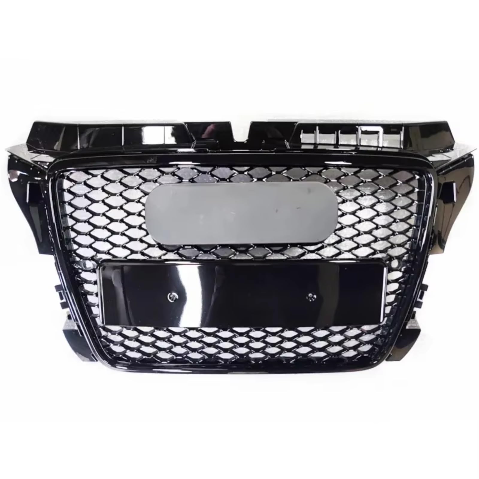 GLILAR Kühlergrille Kompatibel Mit A3 S3 8P 2009 2010 2011 2012 2013, Auto-Frontstoßstangengrill, Sportgrill, Sechskant-Netzgrill, Wabenhaubengrill, Autozubehör(Black) von GLILAR