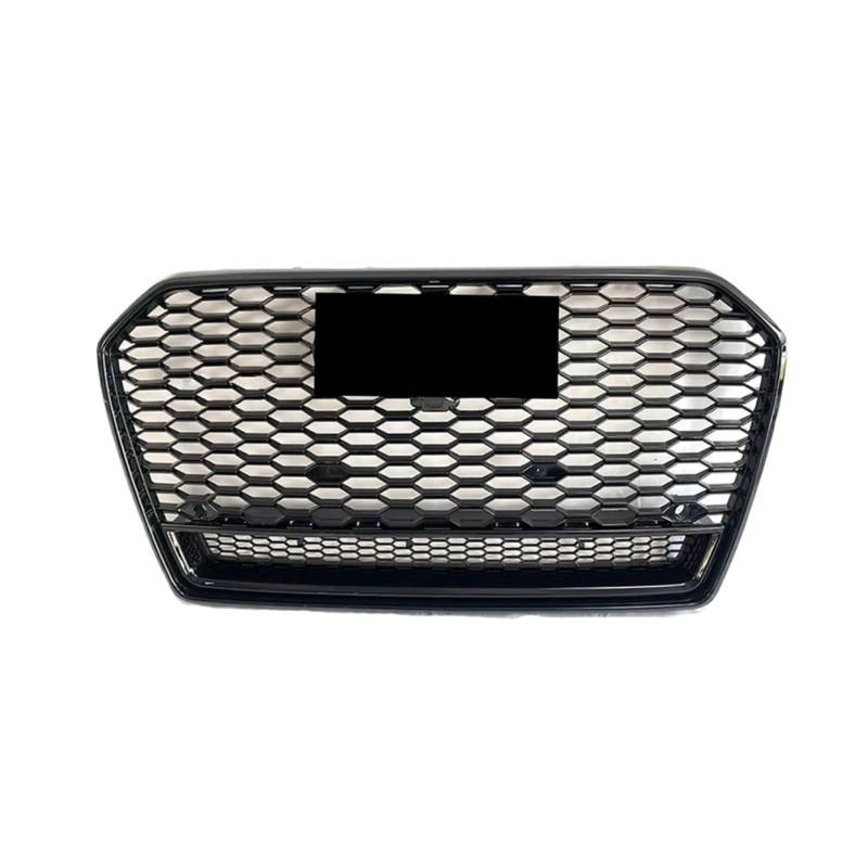 GLILAR Kühlergrille Kompatibel Mit A6 S6 C7 2016 2017 2018, Auto-Oberstoßstange, Kühlergrillgitter, Frontstoßstangen-Mittelgrill, Renngitter-Ersatzteile(Black) von GLILAR