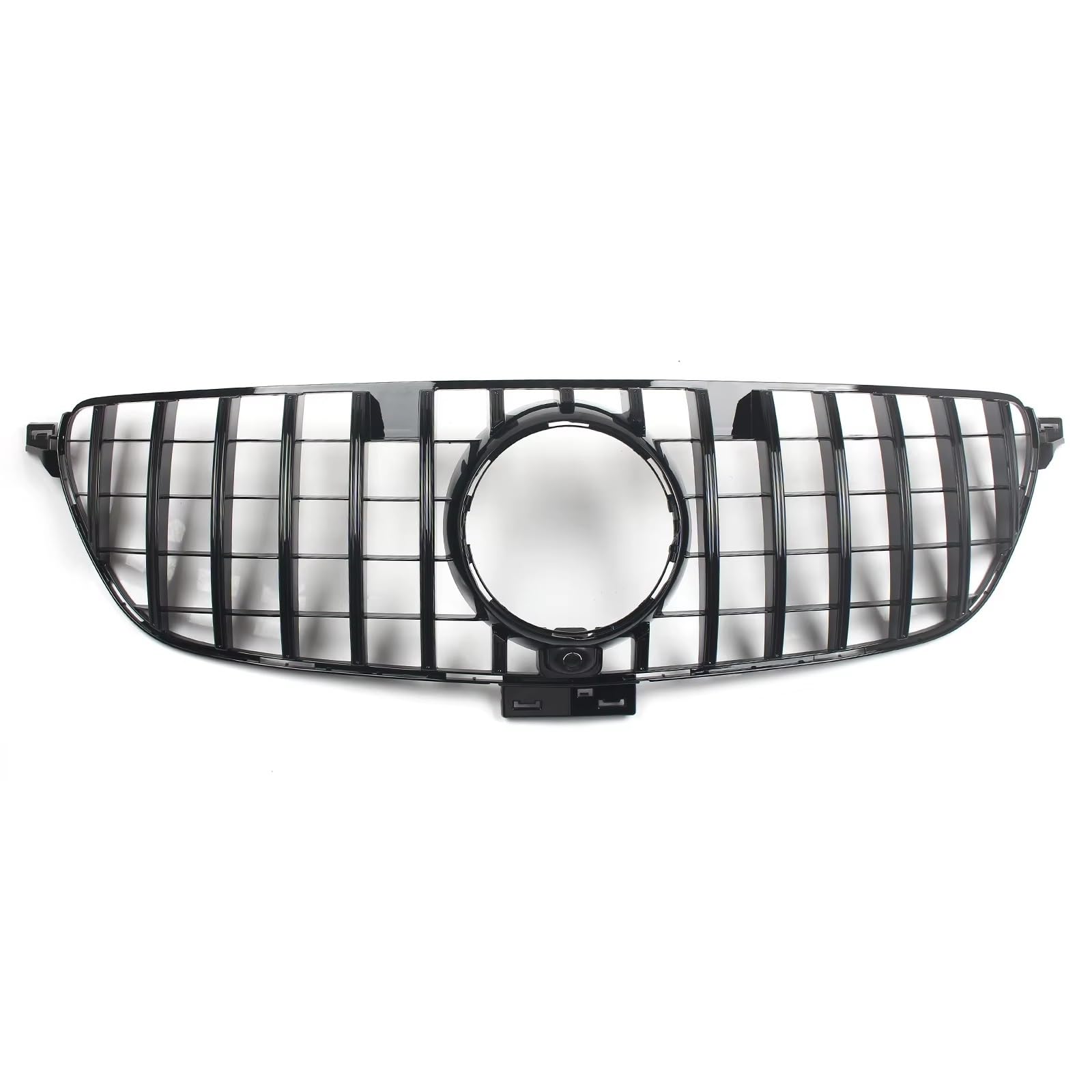 GLILAR Kühlergrille Kompatibel Mit Benz Für C292 W292 2016 2017 2018 2019, Auto-Frontstoßstangengrill, GT-Stil-Grill Mit Kameraloch, Haube, Kühler, Renngrill(Black) von GLILAR