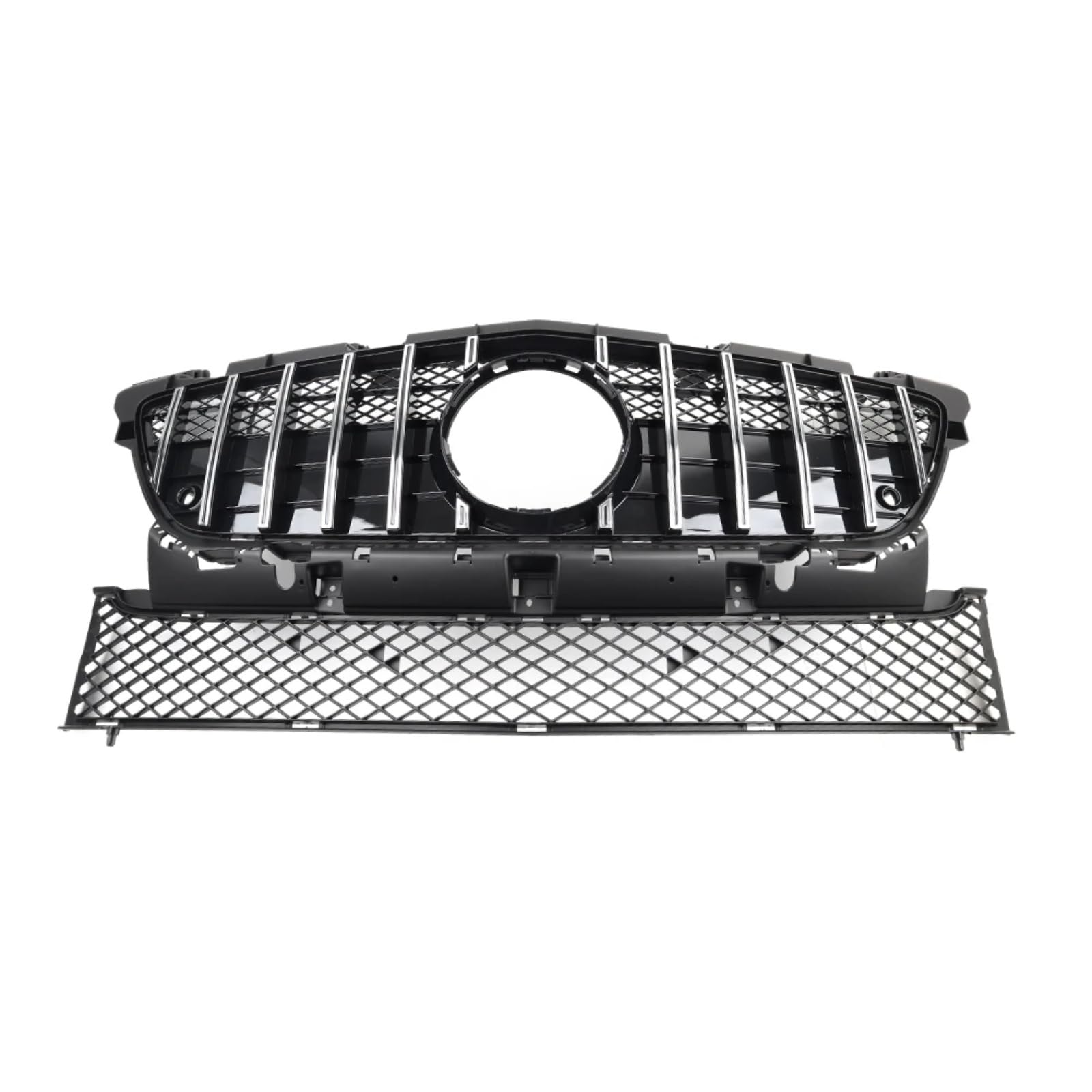 GLILAR Kühlergrille Kompatibel Mit Benz Für R172 SLK200 SLK350 SLK250 2011–2016 SLK-Klasse Auto-Frontstoßstangengrill Renngrill GTR-Stil Kühlerhaubengrill(Black) von GLILAR