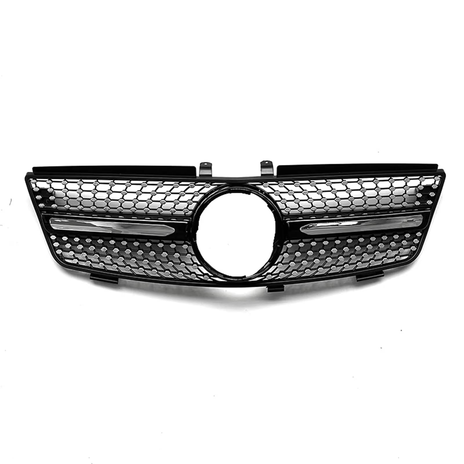 GLILAR Kühlergrille Kompatibel Mit Benz Für W164 ML-Klasse 2005 2006 2007 2008 Für ML320 ML350 ML500 Auto-Frontgrill, Obere Stoßstangenhaube, Kühlergitter von GLILAR