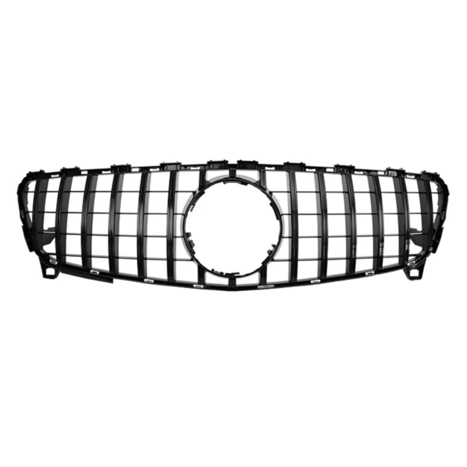 GLILAR Kühlergrille Kompatibel Mit Benz Für W176 2013 2014 2015 2016 2017 2018 Für A180 A200 A260 A45 Auto-Frontgrill Racing Mesh Grill GT Style Zubehör(Black,2016-2018) von GLILAR