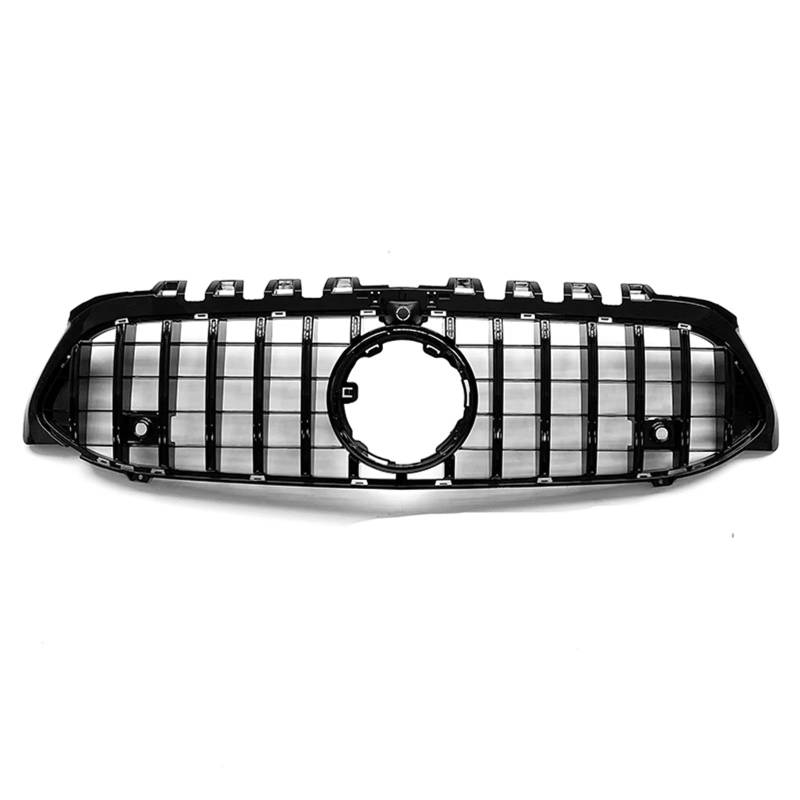 GLILAR Kühlergrille Kompatibel Mit Benz Für W177 V177 A-Klasse A200 A220 A250 A35 A45 Für AMG 2019 2020 2021 2022, Auto-Oberstoßstangenhaube, Netzgrill, Frontgrill(Black) von GLILAR