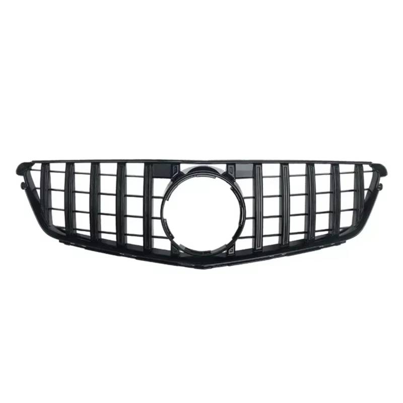 GLILAR Kühlergrille Kompatibel Mit Benz Für W204 C-Klasse 2007–2014 Für C180 C200 C250 C300 C350. Auto-Frontstoßstangengitter Im Diamant-Stil, Racing-Grill-Ersatz(Black,GT) von GLILAR