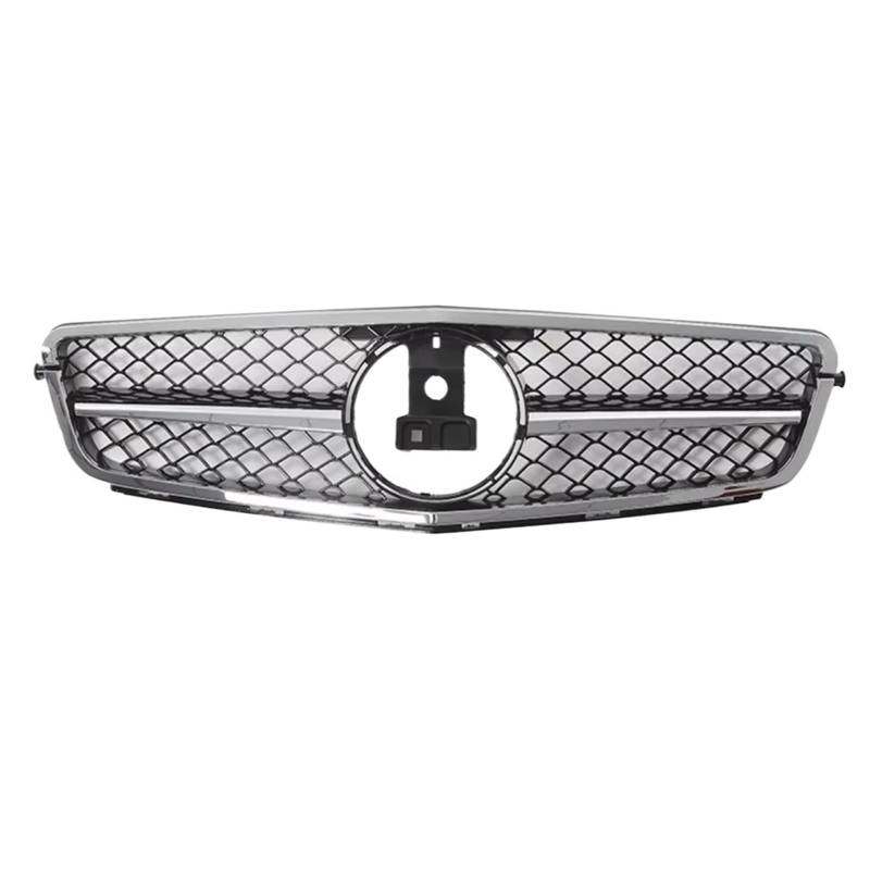 GLILAR Kühlergrille Kompatibel Mit Benz Für W204 C180 C250 C350 2008–2014 C-Klasse, Auto-Frontstoßstangengrill, Kühlergrill, Renngrills, Frontstoßstangen-Haubengrill(AMG Chrome) von GLILAR