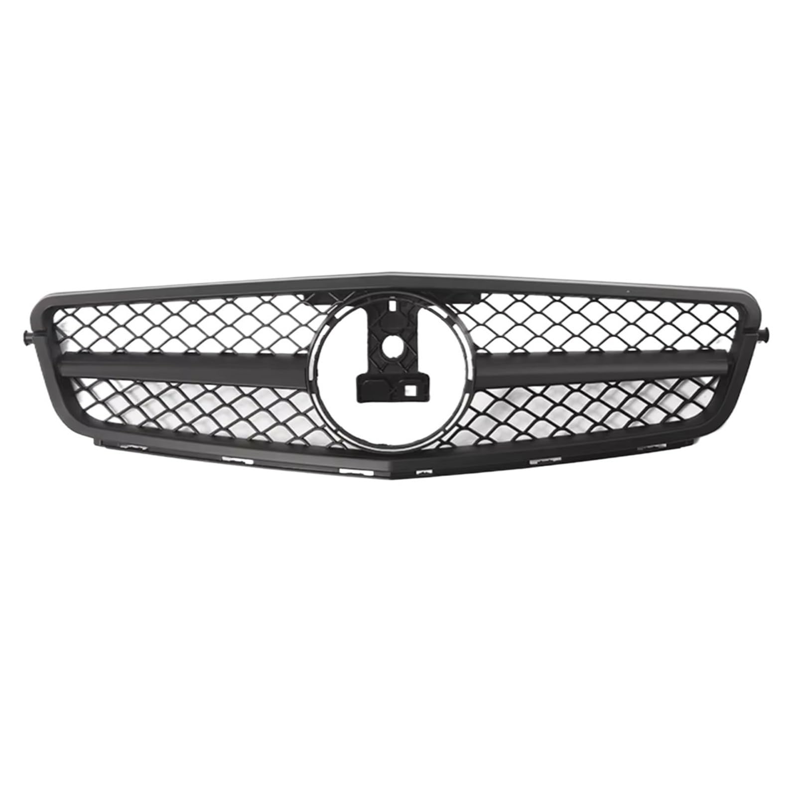 GLILAR Kühlergrille Kompatibel Mit Benz Für W204 C180 C250 C350 2008–2014 C-Klasse, Auto-Frontstoßstangengrill, Kühlergrill, Renngrills, Frontstoßstangen-Haubengrill(AMG Matte Black) von GLILAR