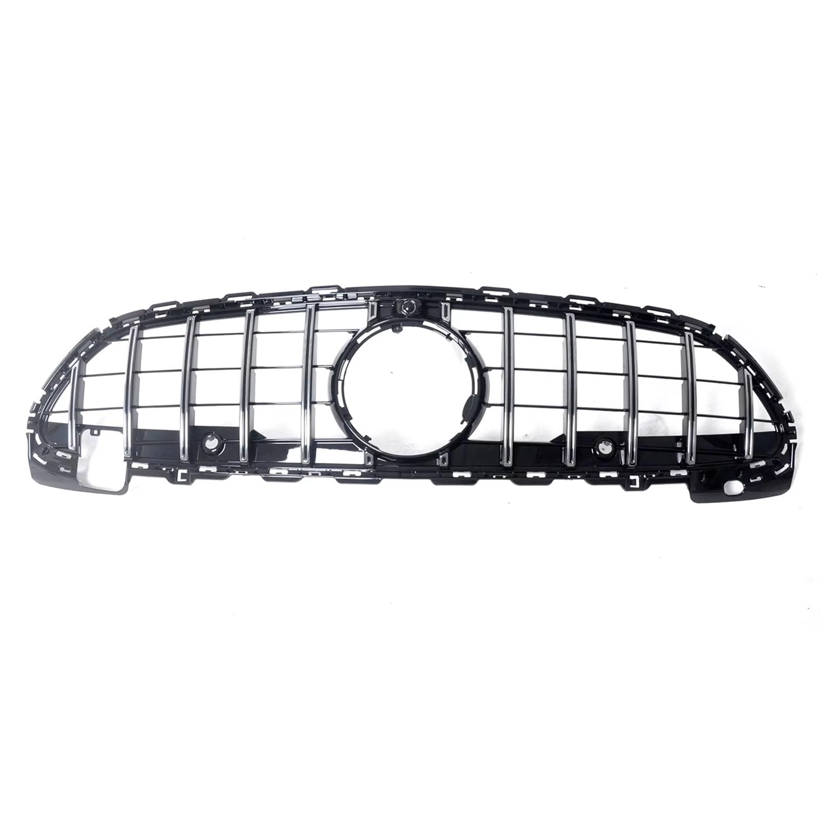 GLILAR Kühlergrille Kompatibel Mit Benz Für W206 C-Klasse 2021 2022 2023 Für C180 C200 C300 C43 Für AMG Auto-Frontgrill Obere Stoßstangenhaube Mesh-Grill-Zubehör(Silver) von GLILAR