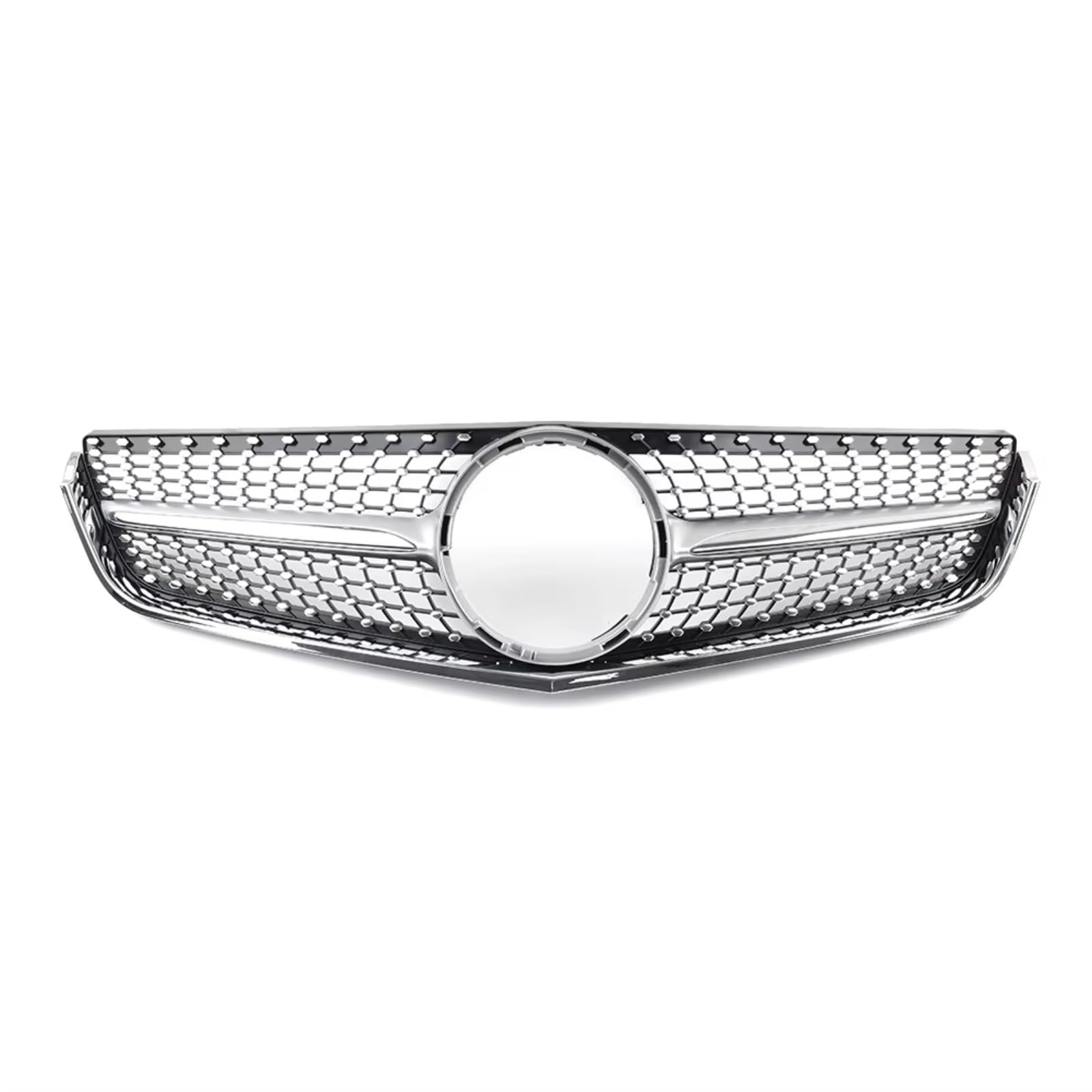 GLILAR Kühlergrille Kompatibel Mit Benz Für W207 C207 Coupe Für E250 E350 E500 E-Klasse 2009 2010 2011 2012 2013 Auto-Frontstoßstange Grillhaube Kühler Diamantgitter(Silver) von GLILAR