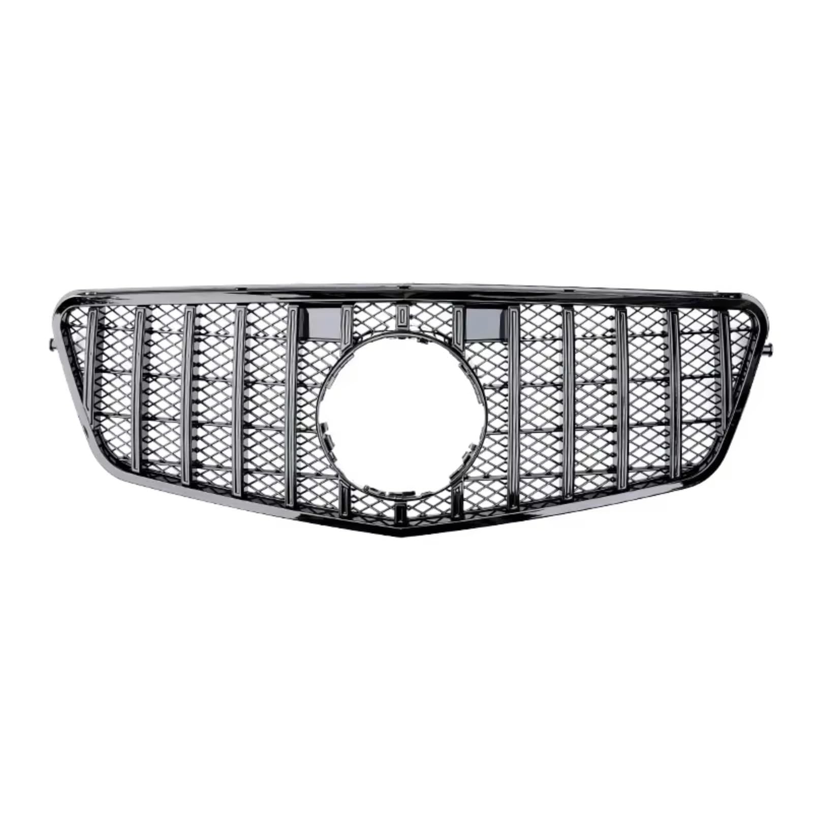 GLILAR Kühlergrille Kompatibel Mit Benz Für W212 E-Klasse 2009 2010 2011 2012 2013 2014 2015. Auto-Front-Racing-Grill, Stoßstangen-Mittelgitter-Grill, Autozubehörteile(Black,Gt 08-13) von GLILAR