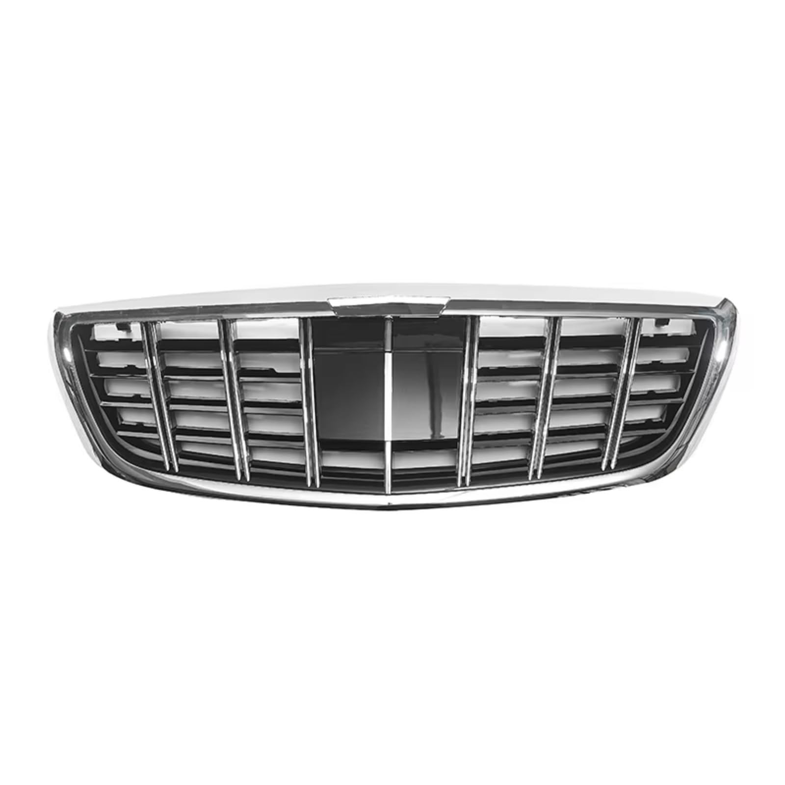 GLILAR Kühlergrille Kompatibel Mit Benz Für W222 S400 S350 S500 S450 S-Klasse 2014 2015 2016 2017 2018 2019 Frontstoßstangenhaube Oberer Kühlergrill Renngrill(Silver) von GLILAR