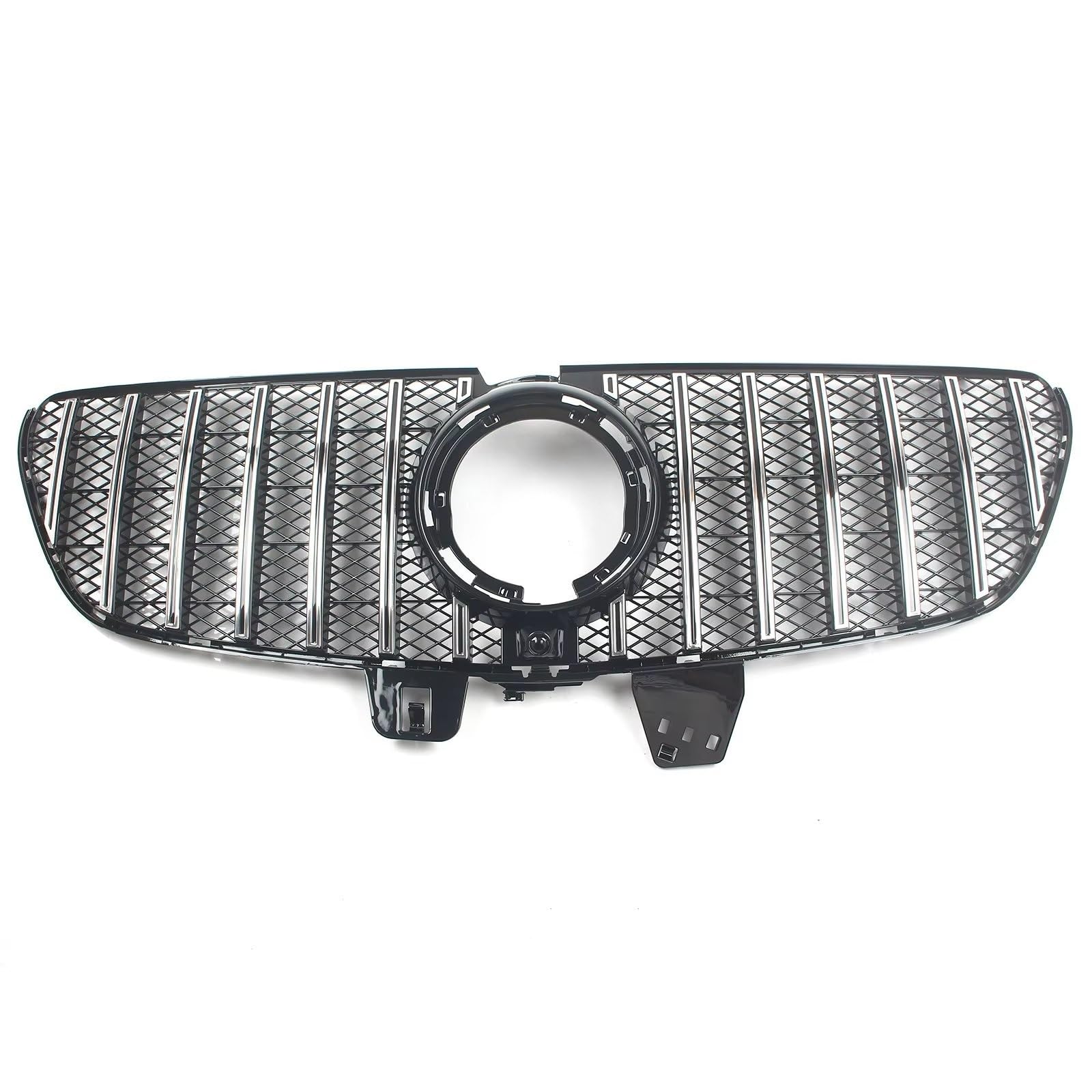 GLILAR Kühlergrille Kompatibel Mit Benz Für W447 V220 V250 V260 V300 V-Klasse 2021 2022 2023, Auto-Frontstoßstange, Haube, Kühlergrill, Racing-Grill, Body-Kit-Zubehör(Chrome) von GLILAR