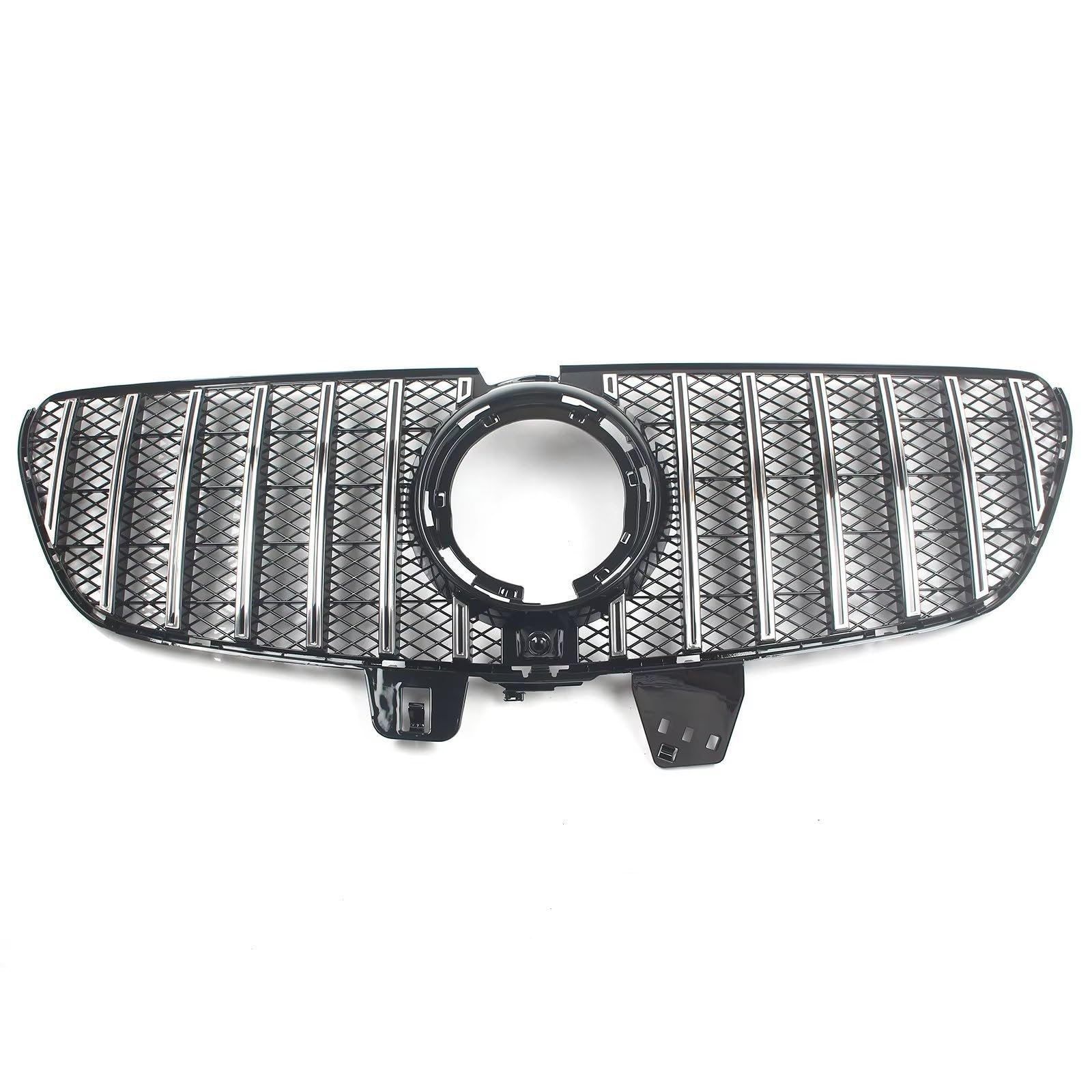 GLILAR Kühlergrille Kompatibel Mit Benz Für W447 V220 V250 V260 V300 V-Klasse 2021 2022 2023, Auto-Frontstoßstangengrill, Haube, Oberer Kühlergrill, Autozubehör(Chrome) von GLILAR