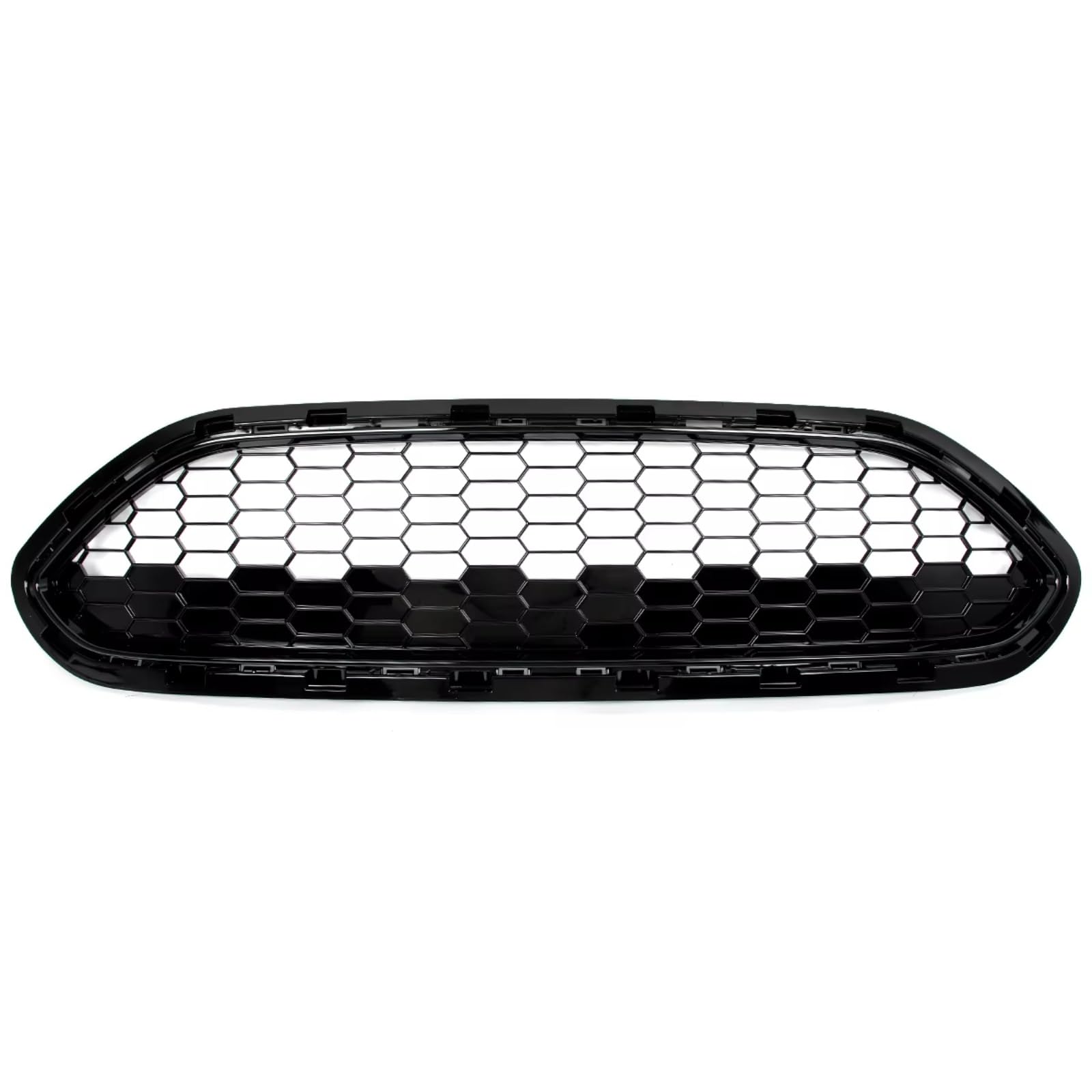 GLILAR Kühlergrille Kompatibel Mit Ford Für Fiesta 2014 2015 2016 2017 2018 2019 OEM: D2BZ-17E810-CA Auto-ST-Style-Grill Vorne Oberer Kühlergrill Stoßstangen-Mittelgrill von GLILAR