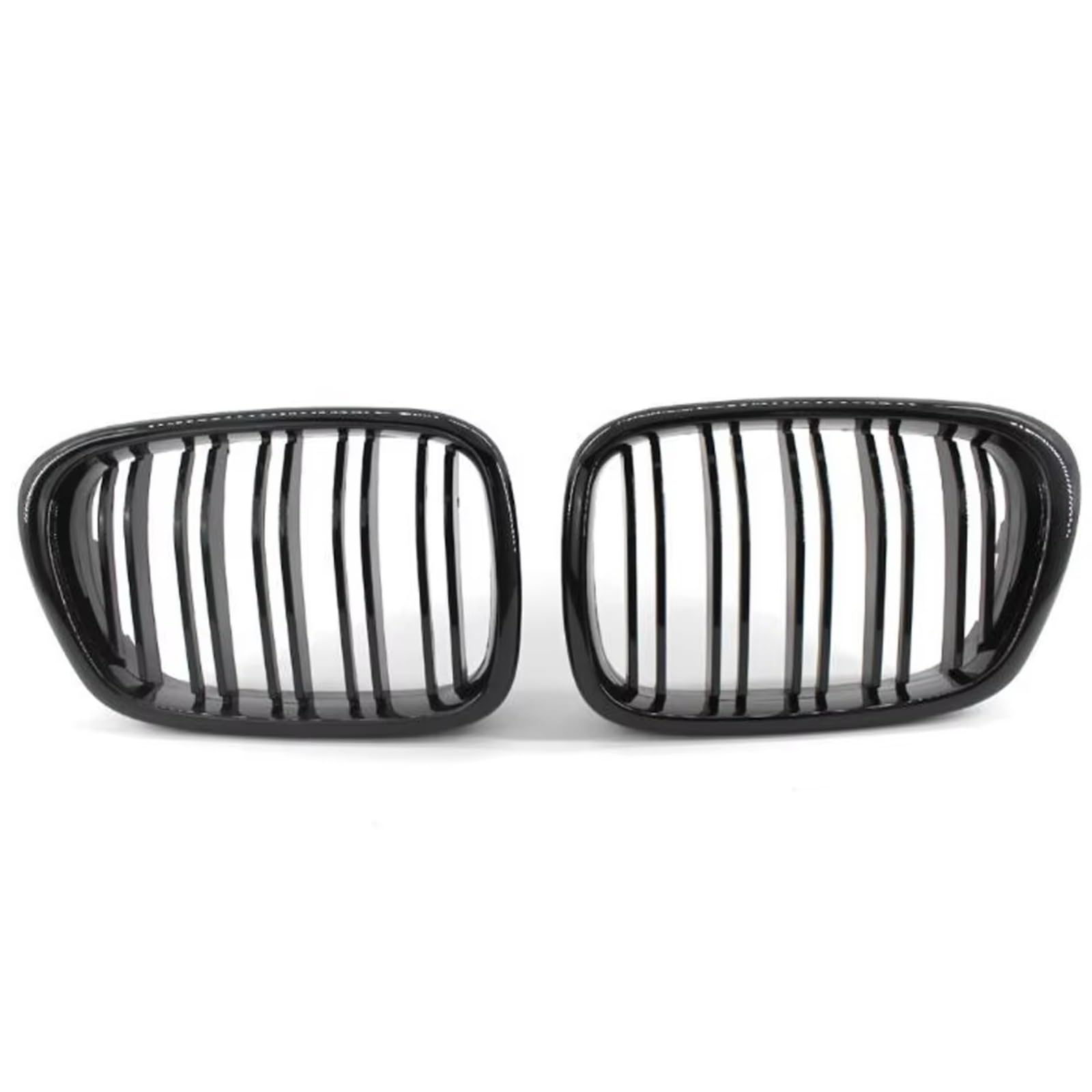 GLILAR Kühlergrille Kompatibel Mit Für E39 525i 528i 530i 535i Für M5 1997 1998 1999 2003 Auto-Frontstoßstangen-Mittelgrill Mattschwarz Breiter Nierenhaubengrill(Gloss Black,2) von GLILAR