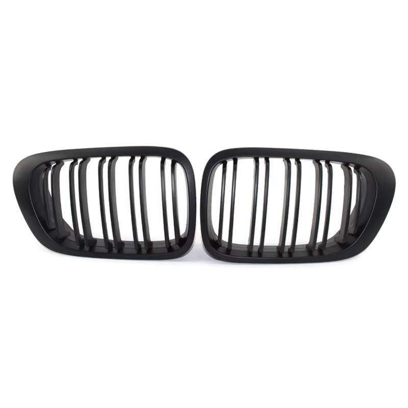 GLILAR Kühlergrille Kompatibel Mit Für E46 1999–2003, 3er-Serie, Für M3 2001–2006, Auto-Frontniere, Stoßstangengrill, Kühlergrill-Kits, OEM: 51138208683, 51138208684(Matte Black 2) von GLILAR