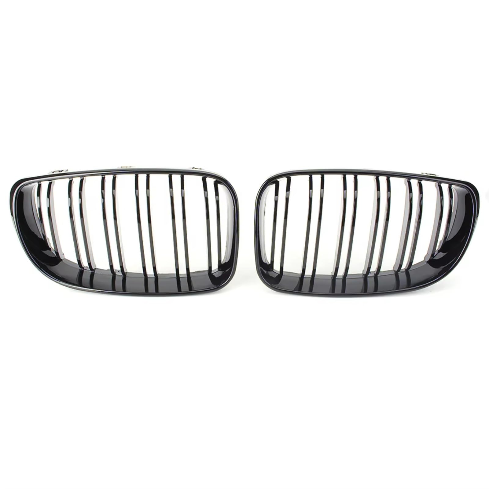 GLILAR Kühlergrille Kompatibel Mit Für E81 E87 1er Serie 2008 2009 2010 2011, Auto-Frontstoßstange, Oberer Kühlergrill, Links Rechts, Netzgitter, Glänzend Schwarzer Kühlergrill von GLILAR