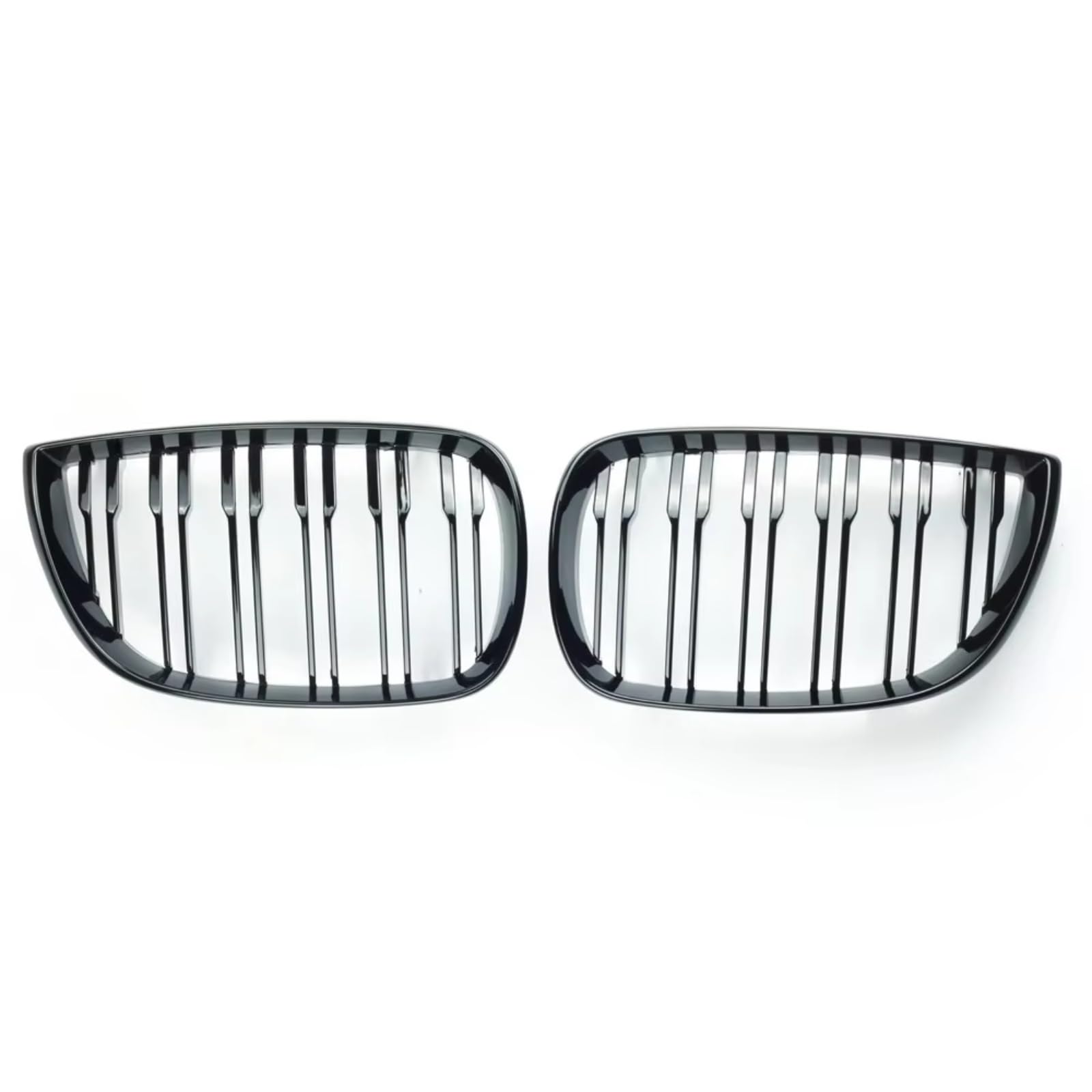 GLILAR Kühlergrille Kompatibel Mit Für E81 E87 2004 2005 2006 2007 1er-Serie Auto-Frontnieren-Stoßstangengrill Doppellattengrills Renngrills Glänzend Schwarz von GLILAR