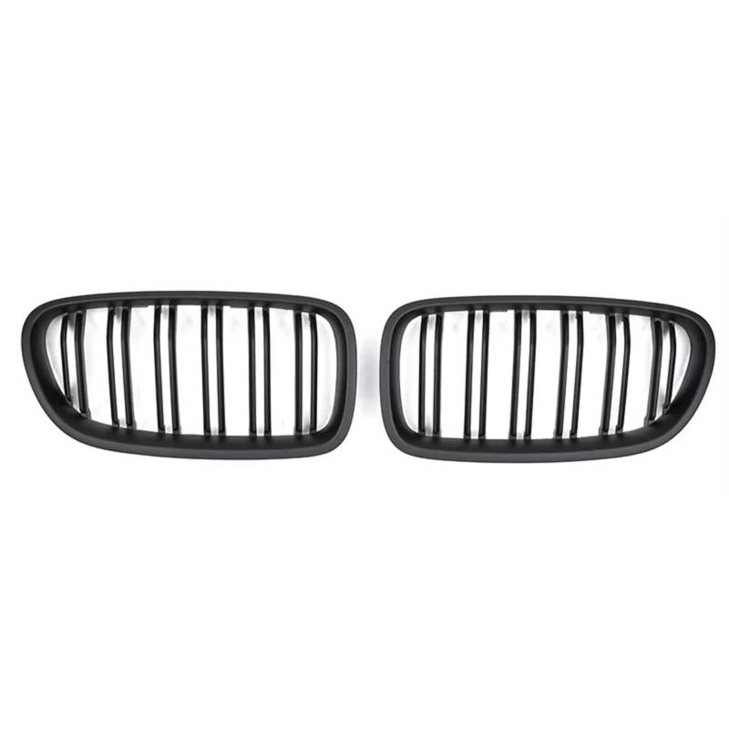 GLILAR Kühlergrille Kompatibel Mit Für F10 F11 F18 520d 530d 540i 5 Series 2010–2017, Ersatzteil, Auto-Frontstoßstange, Nierengrill, Dual-Lamellen-Renngrill(Matte Black) von GLILAR