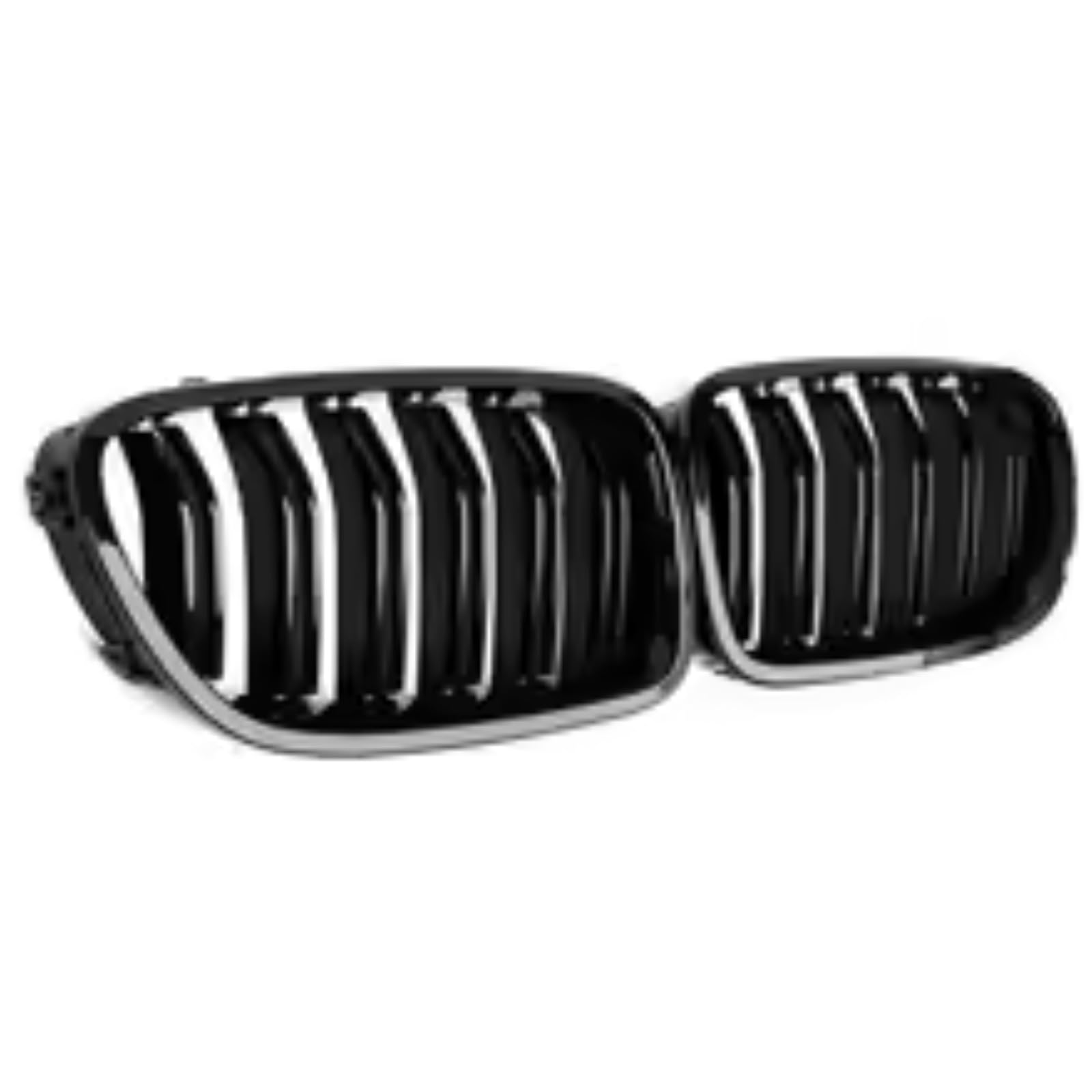 GLILAR Kühlergrille Kompatibel Mit Für F10 F11 F18 5er 2010 2011 2012 2013 2014 2015 2016 2017 Auto-Frontnieren-Doppellamellengrill Dual Line Racing Grilles von GLILAR