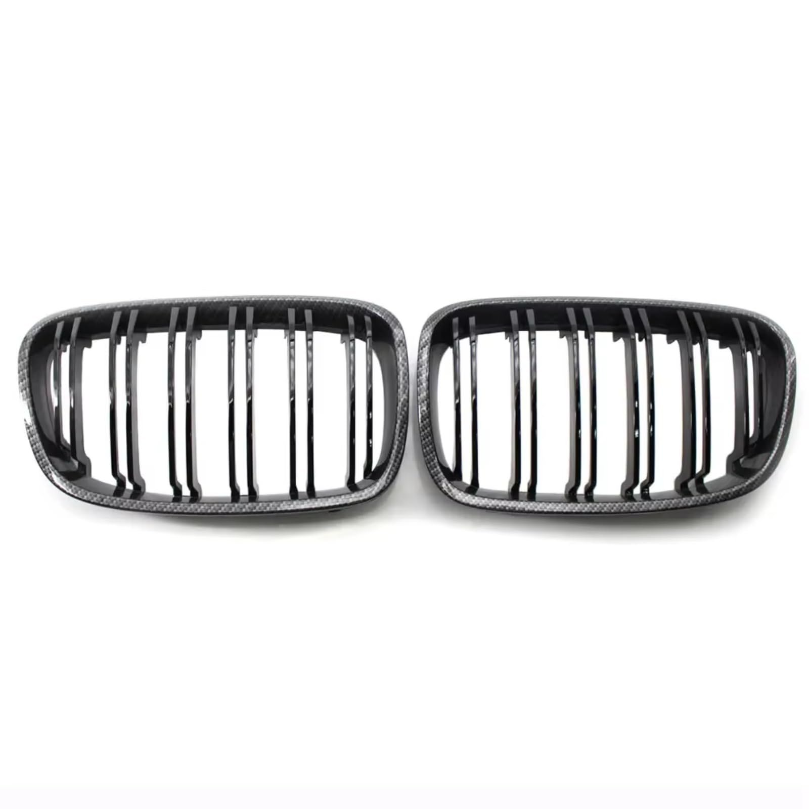 GLILAR Kühlergrille Kompatibel Mit Für F20 F21 114i 116i 125i 130i 2011 2012 2013 2014, Auto-Frontstoßstange, Nierengitter, Haube, Kühlergrill, Auto-Styling(Carbon Fiber) von GLILAR