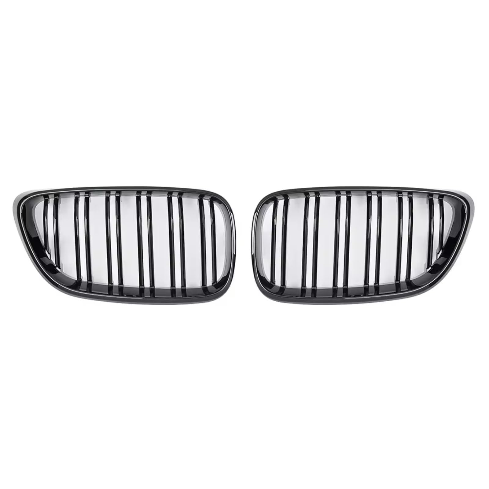 GLILAR Kühlergrille Kompatibel Mit Für F22 F23 F87 M2 2 Series 2014 2015 2016 2017 2018 2019 Auto-Frontnierengrill Racing Grill Glänzend Schwarz Dual Line Grills(Glossy Black) von GLILAR