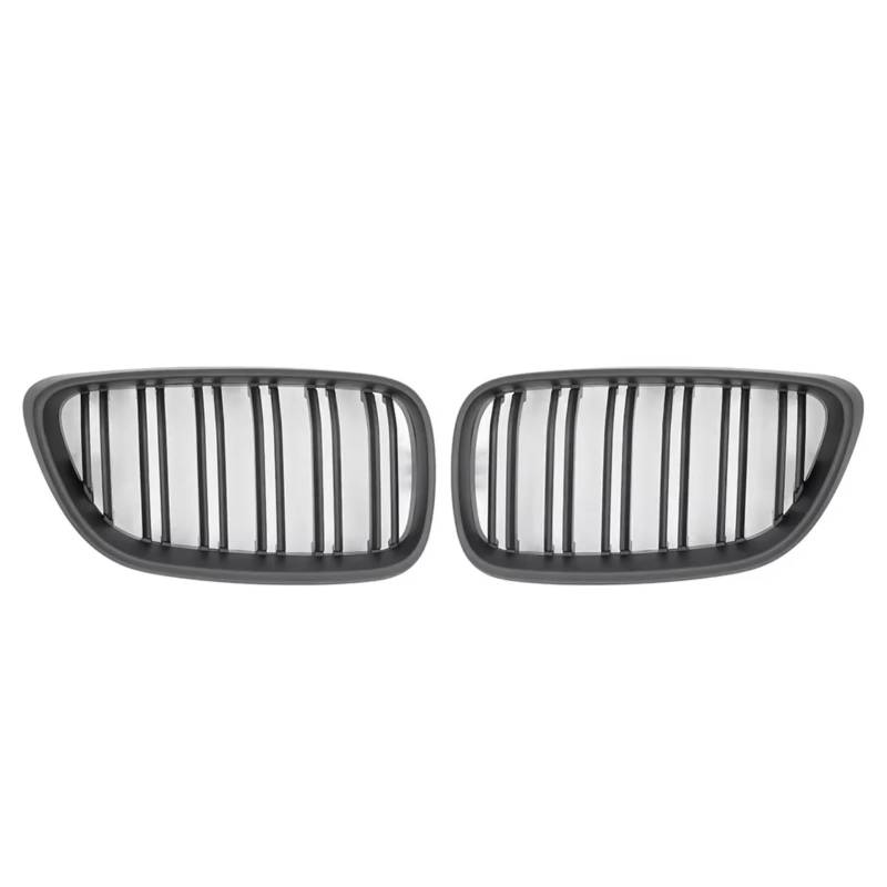 GLILAR Kühlergrille Kompatibel Mit Für F22 F23 F87 M2 2 Series 2014 2015 2016 2017 2018 2019 Auto-Frontnierengrill Racing Grill Glänzend Schwarz Dual Line Grills(Matte Black) von GLILAR