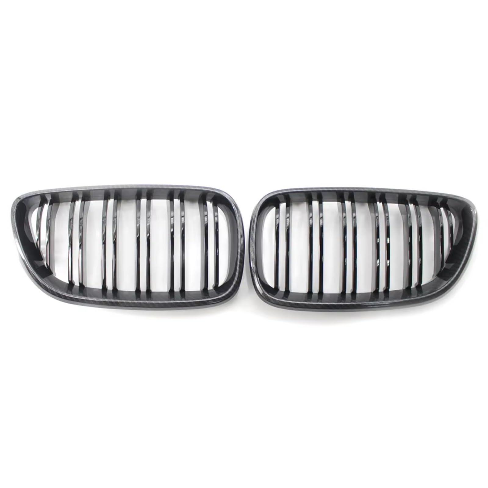 GLILAR Kühlergrille Kompatibel Mit Für F22 F23 M2 225i 218i 220i 2014 2015 2016 2017 2018 Auto-Doppellamellengrill Vorne Nieren-Stoßstangengitter Motorhaube Renngitter(Carbon) von GLILAR