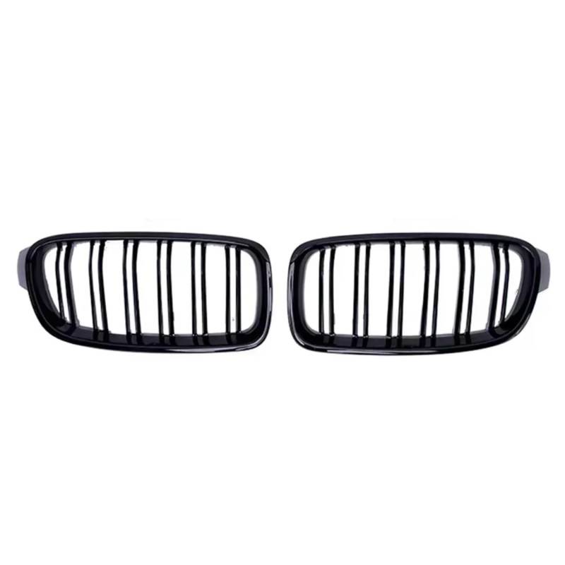 GLILAR Kühlergrille Kompatibel Mit Für F30 F31 320i 325i 328 3er 2012 2013 2014 2015 2016 2017 2018 2019 Auto-Frontnieren-Stoßstangengrill Dual Line Grill(Black) von GLILAR