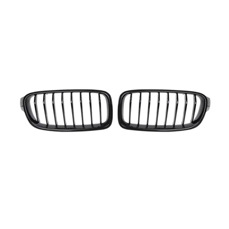 GLILAR Kühlergrille Kompatibel Mit Für F30 F31 3er 316i 328i 335i 2012 2013 204 2015 2016 2017 2018 Auto-Frontstoßstange Kühlergrill, Glänzend Schwarz von GLILAR