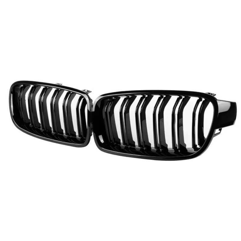 GLILAR Kühlergrille Kompatibel Mit Für F30 F31 F35 320i 325i 328i 330d 328i 335i 320d 340i 2012 2013 2014 2015 2016 2017 2018 Auto-Frontnierengitter, Doppellamellengitter von GLILAR