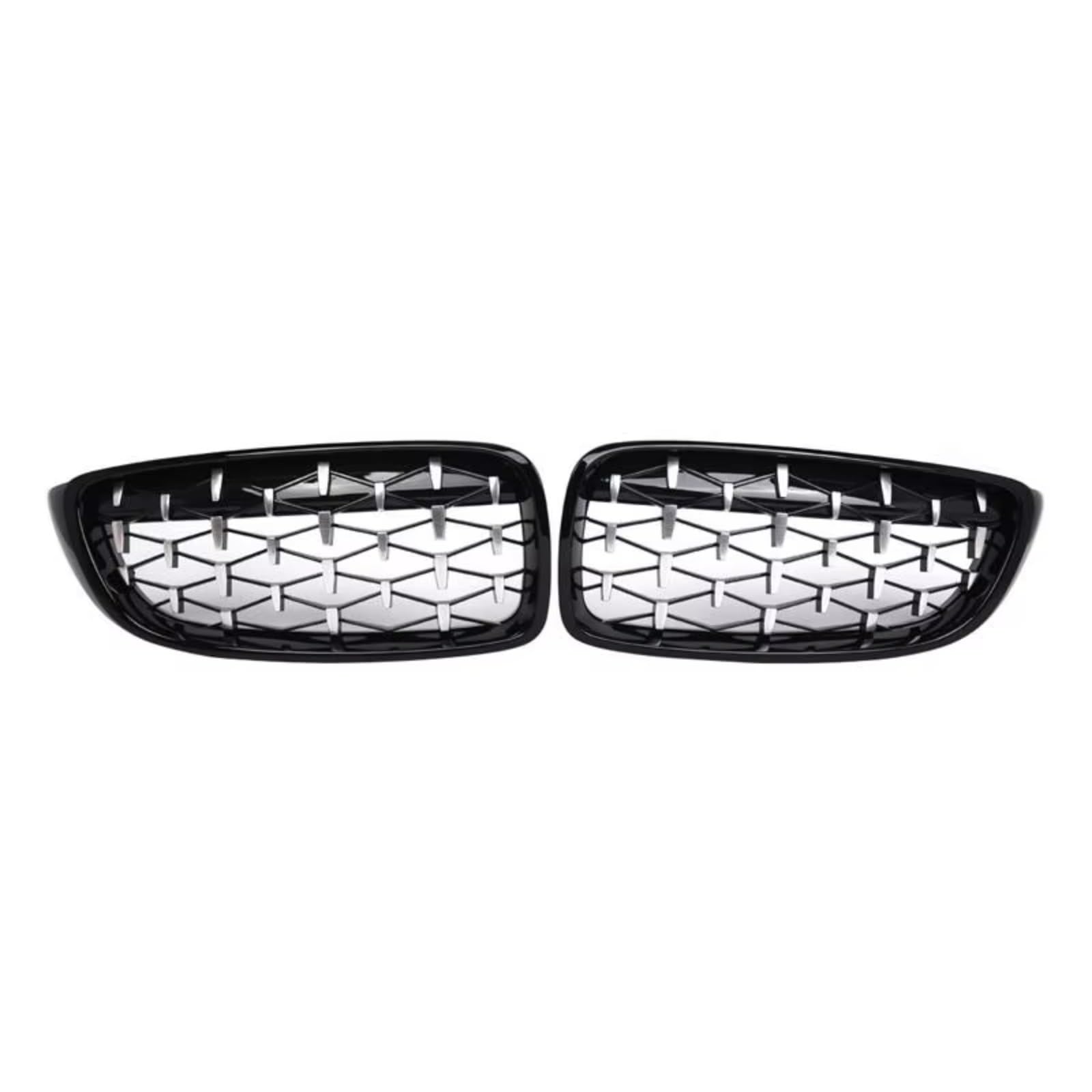 GLILAR Kühlergrille Kompatibel Mit Für F32 F33 F36 F80 F82 4 Series 2013 2014 2015 2016 2017 2018 Auto-Frontnieren-Stoßstangengrill Dual-Lamellen-Grill 51137294813(Black) von GLILAR