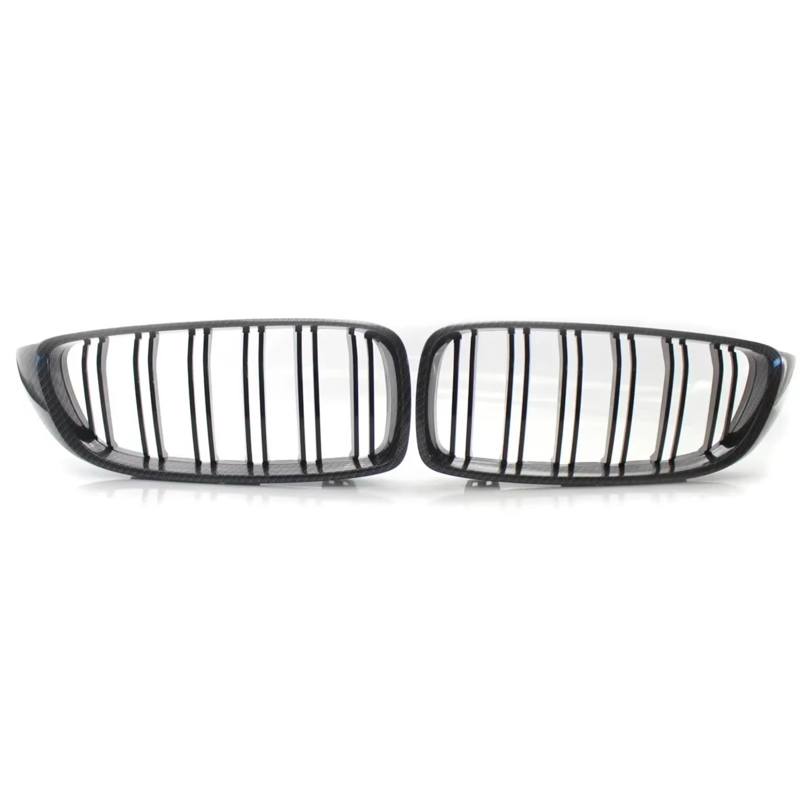 GLILAR Kühlergrille Kompatibel Mit Für F32 F33 F36 F80 F82 4 Series 2013 2014 2015 2016 2017 2018 Auto-Frontnieren-Stoßstangengrill Dual-Lamellen-Grill 51137294813(Carbon Fiber) von GLILAR