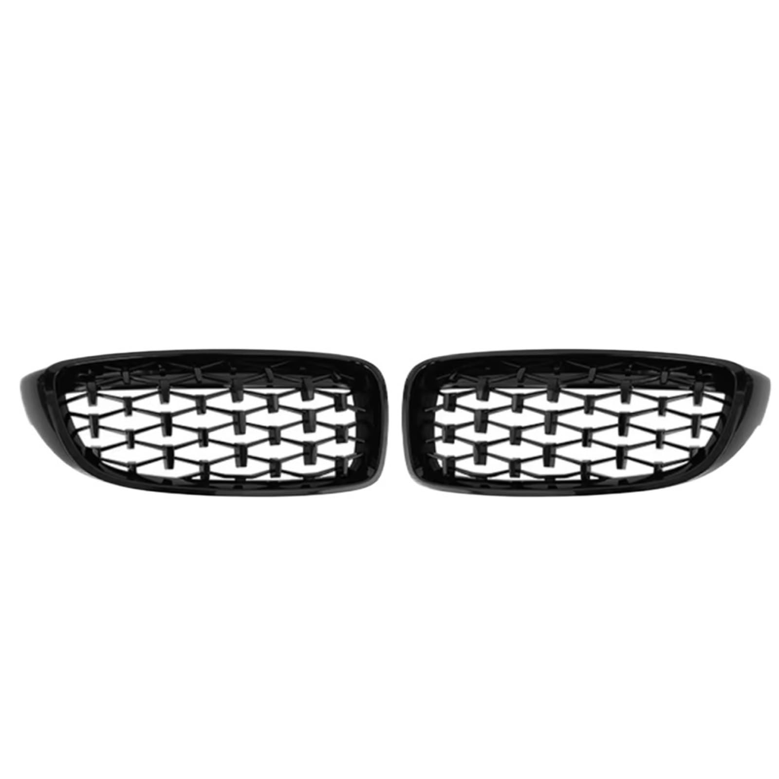 GLILAR Kühlergrille Kompatibel Mit Für F32 F33 F36 F80 F82 425i 430i 440i 435i 2013 2014 2015 2016 2017 2018 Frontstoßstange Nierengrill Diamond Racing Grille(Black) von GLILAR