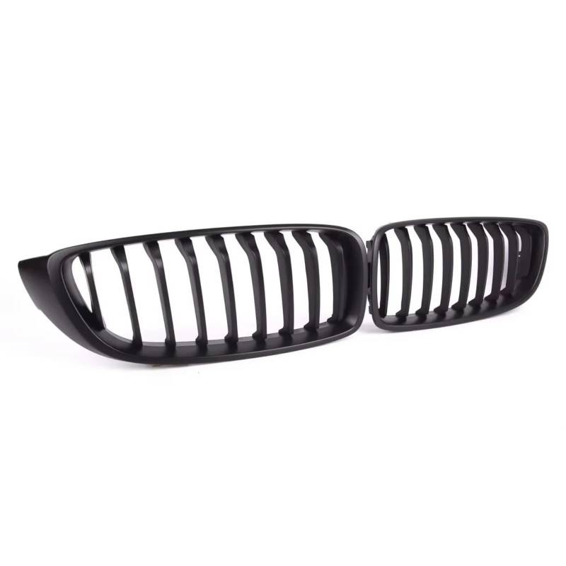 GLILAR Kühlergrille Kompatibel Mit Für F32 F33 F36 F83 F80 F82 M3 M4 4 Serie 2013 2014 2015 2016 2017 2018 2019 Frontstoßstange Nierengitter Einzellamellengrill(Matte Black) von GLILAR