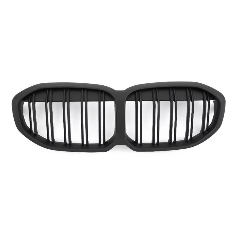 GLILAR Kühlergrille Kompatibel Mit Für F40 118i 120i 128ti 130i M135i Für XDrive 2020 2021 2022 2023 2024 Auto-Frontkühlergitter Stoßstangenhaubengrill-Kit(Matte Black) von GLILAR